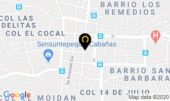 Mapa de Banco Procredit en Sensuntepeque