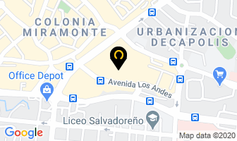 Mapa de Calzado Dyan en San Salvador