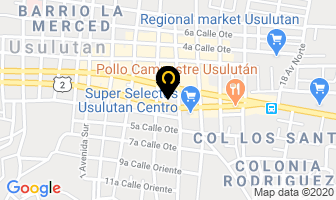 Mapa de Centro MÉdico Usuluteco en Usulután