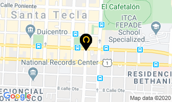 Mapa de Ciber CafÉ Milenium en Santa Tecla