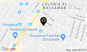 Mapa de Colegio Adventista Sonsonateco en Sonsonate
