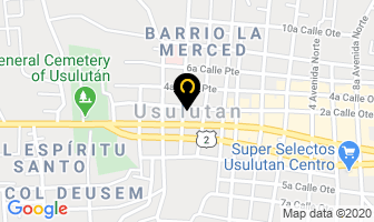 Mapa de Colegio Adventista Usuluteco en Usulután
