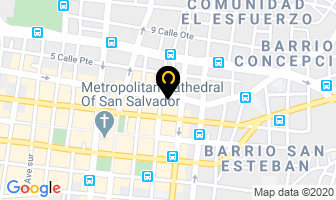 Mapa de Credomatic en San Salvador