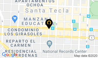 Mapa de Despacho JurÍdico Rivas en Santa Tecla