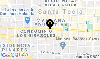 Mapa de Ensaladas Express en Santa Tecla