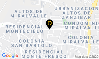 Mapa de Grupo M Constructores en San Salvador