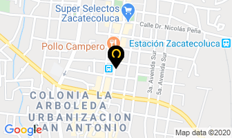 Mapa de Hotel Primavera en Zacatecoluca