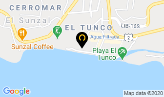 Mapa de Hotel Roca Sunzal en El Sunzal