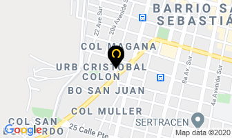 Mapa de Hotel Sagitario en Sonsonate