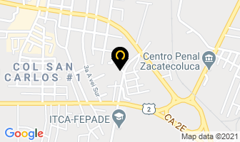Mapa de La Centro Americana S.a. en Zacatecoluca