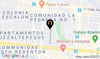 Mapa de La Cuscatleca en San Salvador