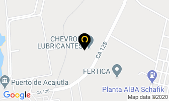Mapa de Lubricantes Texaco, S.a. en Acajutla