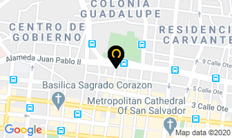 Mapa de Master Motor´s en San Salvador