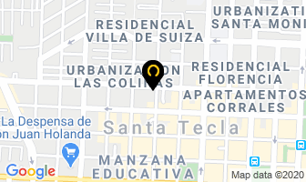 Mapa de PanaderÍa MÓnico en Santa Tecla