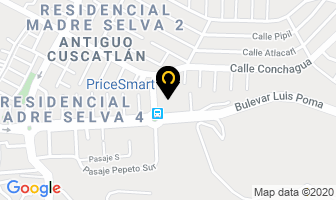 Mapa de Pricesmart en Antiguo Cuscatlán