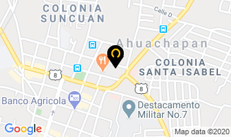 Mapa de Super Selectos en Ahuachapán