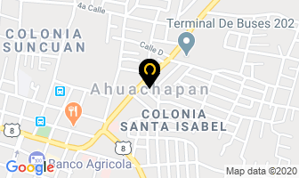 Mapa de Taller Monroy en Ahuachapán