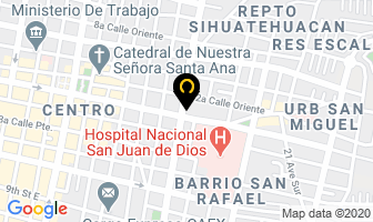 Mapa de TipografÍa Lux en Santa Ana