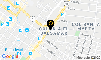 Mapa de Urbano Express en Sonsonate