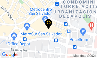 Mapa de Viva Espresso en San Salvador