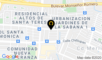 Mapa de Xonahost DiseÑo Web en Santa Tecla