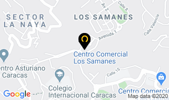 Mapa de Aero Dance en Caracas