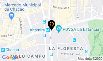 Mapa de Auto Escuela Yepez en Chacao