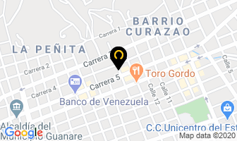Mapa de Autocar Corredor en Guanare