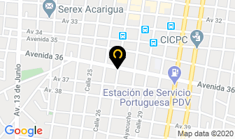 Mapa de Automotriz Latina C.a en Acarigua
