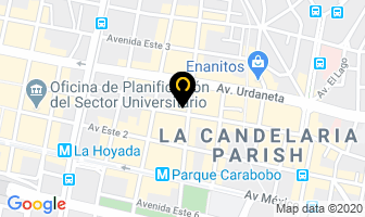 Mapa de Biblioteca Digital Mente Sana en Caracas