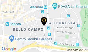Mapa de Cauchos Altamira, C.a. en Caracas