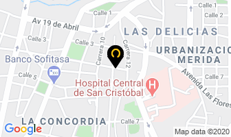 Mapa de Cauchos Castañeda en San Cristóbal