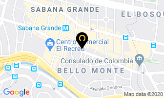 Mapa de Centro ClÍnico Casanova en Caracas