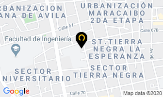 Mapa de Centro Clínico Radiologia Odontomar en Maracaibo