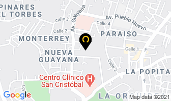 Mapa de Centro Diagnóstico Microbiológico Luis Pasteur C.a. en San Cristóbal