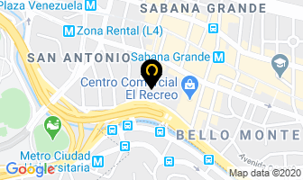 Mapa de Centro Profesional Del Este en Caracas