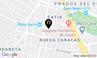 Mapa de Creaciones Miale. en Caracas