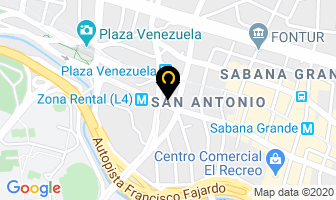 Mapa de Cuerpo Azul en Caracas