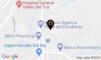 Mapa de D&a en Ocumare del Tuy