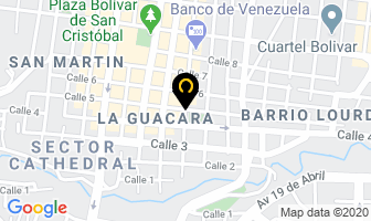 Mapa de Distribuciones J.martinez C.a. en San Cristóbal