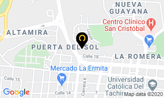 Mapa de Distribuidora Hermanos Paz C.a en San Cristóbal