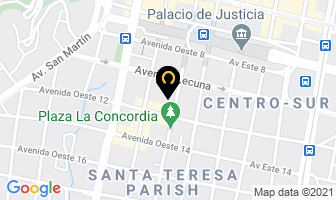 Mapa de Distribuidora Universal Text, C.a. en Caracas