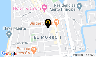 Mapa de Dominos Pizza Prebo en Barcelona