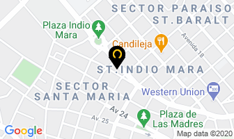Mapa de Dominos Pizza Prebo en Maracaibo