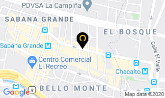 Mapa de Dra.  Gladys  Chow  Lee en Caracas