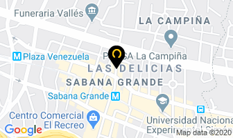 Mapa de Dra. Rosaima Ugas Weeden en Caracas