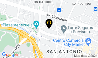 Mapa de Edunetve (Software Académico) en Caracas