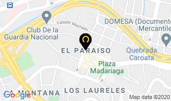 Mapa de El Paraiso en Caracas
