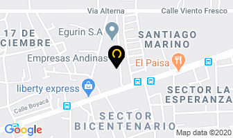 Mapa de Empresas Andinas en Anaco