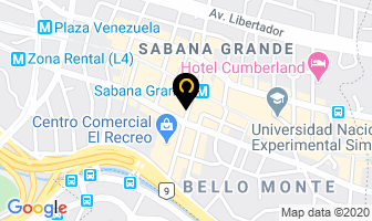Mapa de Estilista Profesional en Caracas